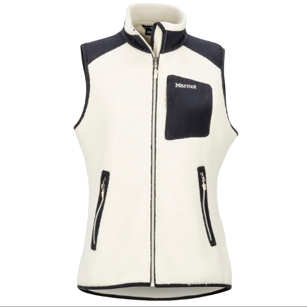 Marmot Women's Cream and Black Wiley Vest
